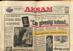 Akşam Gazetesi 20 Şubat 1969 - Sükan İstifa Etmeyecek GZ60500 - 1