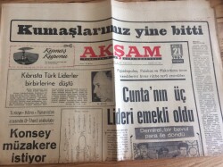 Akşam Gazetesi 21 Aralık 1967 - Kıbrısta Türk Liderler Birbirlerine Düştü GZ72773 - 1