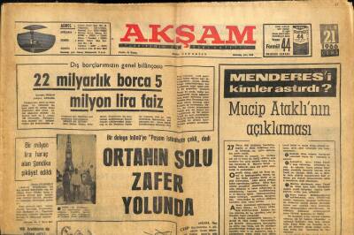 Akşam Gazetesi 21 Ekim 1966 - Bir Milyon Lira Haraç Alan Sendika Şikayet Edildi GZ92891 - 1