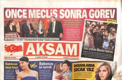 Akşam Gazetesi 21 Haziran 2015 - Ünlü Yıldız Angelina Jolienin Mardin Hatırası - 3. Havalimanına Kamyon Yetişmiyor GZ106796 - 1