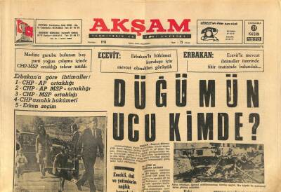 Akşam Gazetesi 21 Kasım 1973 - Haliç , Sağlık Yönünden Tehlikeli Olmaya Başladı - Çetinkayada Demir Cevheri Bulundu GZ93439 - 1