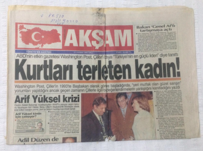 Akşam Gazetesi 21 Kasım 1995 - Kurtları Terleten Kadın,Sabancı Japonlardan Memnun - GZ17489 - 1