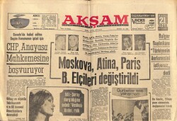 Akşam Gazetesi 21 Mart 1968 - Yüksel Menderes Boşandı GZ60440 - 1