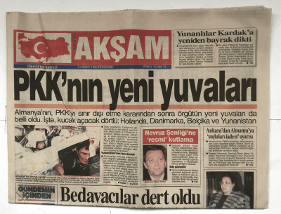 Akşam Gazetesi 21 Mart 1996 - Menderese Şifa Masası GZ5715 - 2