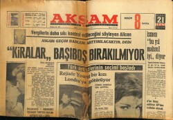 Akşam Gazetesi 21 Nisan 1963 - İspanyol Komünist Lideri Kurşuna Dizildi GZ60622 - 1