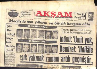 Akşam Gazetesi 21 Şubat 1968 - Galatasaray Kongreye 2 Başkan Adayı İle Gidiyor GZ119525 - 1