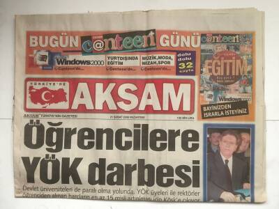 Akşam Gazetesi 21 Şubat 2000 - Atina Hülya Avşarı Bekliyor GZ5980 - 2