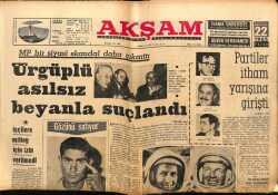 Akşam Gazetesi 22 Ağustos 1965 - Uzay Gemisi Arızalandı GZ60419 - 2