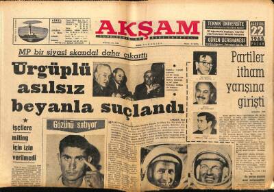 Akşam Gazetesi 22 Ağustos 1965 - Uzay Gemisi Arızalandı GZ60419 - 2