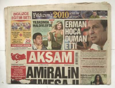 Akşam Gazetesi 22 Aralık 2009 - AB Yolunda Anayasa Resti GZ7034 - 2