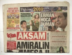 Akşam Gazetesi 22 Aralık 2009 - AB Yolunda Anayasa Resti GZ7034 - 1