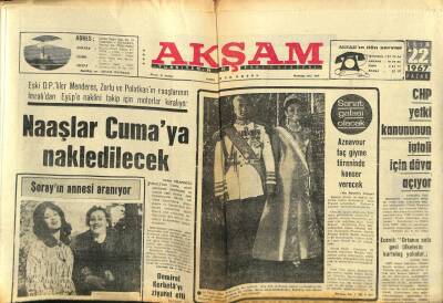 Akşam Gazetesi 22 Ekim 1967 - Washingtonda 70 Bin Kişi Harb Aleyhtarı Yürüyüş Yaptı GZ60583 - 2