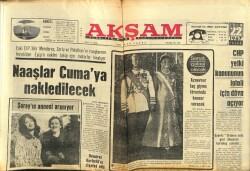 Akşam Gazetesi 22 Ekim 1967 - Washingtonda 70 Bin Kişi Harb Aleyhtarı Yürüyüş Yaptı GZ60583 - 1