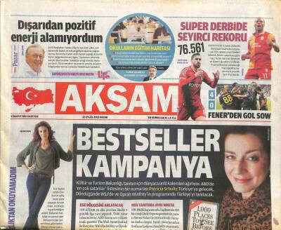 Akşam Gazetesi 22 Eylül 2013 - Ak Parti Seçime Don Carleoneyle Hazırlanacak GZ113349 - 1