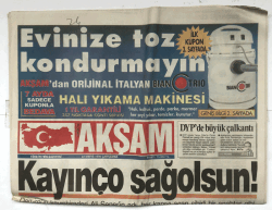 Akşam Gazetesi 22 Mayıs 1996 - PKK İlçe Bastı! GZ5709 - 2
