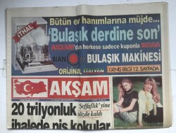 Akşam Gazetesi 22 Nisan 1996 - 20 Trilyonluk İhalede Pis Kokular GZ7111 - 2