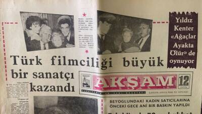 Akşam Gazetesi 22 Ocak 1964 - Yıldız Kenter Ağaçlar Ayakta Ölür de Oynuyor GZ87693 - 2