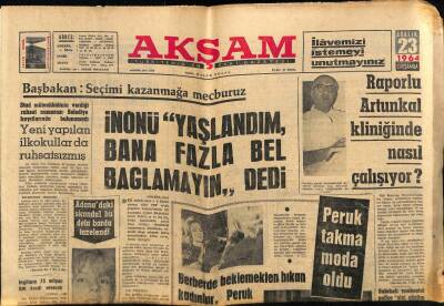 Akşam Gazetesi 23 Aralık 1964 - Kanserin Tedavisinde Yeni Bir Adım Atıldı GZ60508 - 2