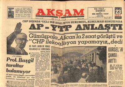 Akşam Gazetesi 23 Ekim 1961 - Louvre Müzesindeki Mona Lisa Güya Sahteymiş GZ90578 - 1