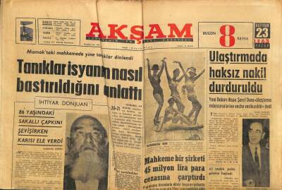 Akşam Gazetesi 23 Haziran 1963 - Yunanistanda Üç Bakan İstifa Etti GZ87750 - 1