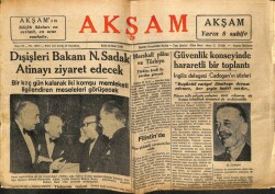 Akşam Gazetesi 23 Mart 1948 - Necmettin Sadak Atinayı Ziyaret Edecek GZ71462 - 2