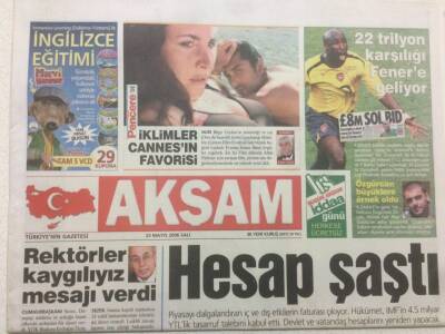 Akşam Gazetesi 23 Mayıs 2006 - İbrahim Tatlısese Şafak Baskını GZ47991 - 1