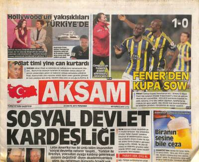 Akşam Gazetesi 23 Mayıs 2013 - THY Kesenin Ağzını Açtı Personele Yüzde 8.1 Zam GZ106812 - 1