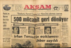 Akşam Gazetesi 23 Şubat 1967 - Petrol Ve Hurma Karşılığı Iraka Silah Satacağız GZ60519 - 2