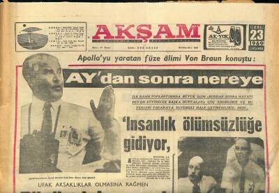 Akşam Gazetesi 23 Temmuz 1969 - Demirel Bir Fabrikayı Vanda İkinci Defa Açtı GZ85826 - 1