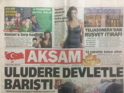 Akşam Gazetesi 24 Aralık 2012 - Kenen Doğuluya Sırp Hançeri GZ29175 - 1