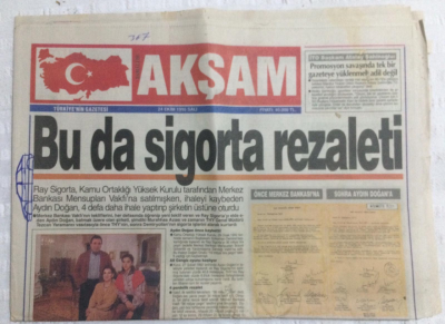 Akşam Gazetesi 24 Ekim 1995 - Bu da Sigorta Rezaleti - GZ19573 - 1
