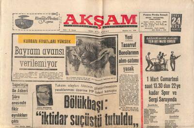 Akşam Gazetesi 24 Şubat 1969 - Nixonu Avrupada 50 Bin Polis Koruyacak GZ92283 - 1