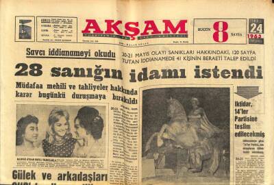 Akşam Gazetesi 24 Temmuz 1963 - Nilüfer Aydan Hintli Yıldızlarla GZ87737 - 1