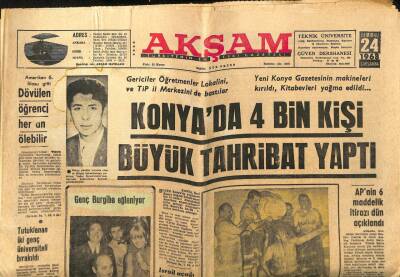 Akşam Gazetesi - 24 Temmuz 1968 - Safiye Aylaya Armağan Verildi GZ99717 - 1