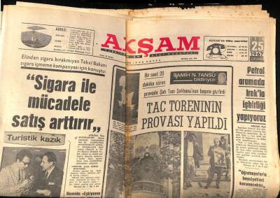 Akşam Gazetesi 25 Ekim 1967 - Petrol Aramada Irakla İşbirliği Yapıyoruz - Bir Konyağa 893 Lira Ödeyen Turist Şikayetçi Oldu GZ92355 - 1