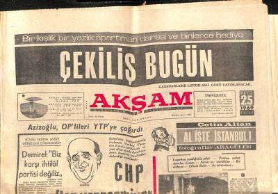 Akşam Gazetesi 25 Mayıs 1969 - B. Almanya , Boğaz Köprüsü İçin 40 Milyon Mark Kredi Veriyor GZ102758 - 1