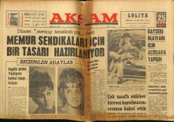 Akşam Gazetesi 25 Nisan 1963 - Memleketimize 180 Milyoner Geliyor GZ60619 - 1