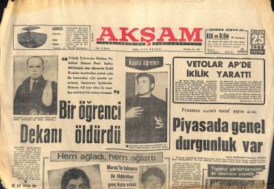 Akşam Gazetesi 25 Nisan 1968 - Fenerbahçe Ve Beşiktaşı Sakatlar Düşündürüyor GZ119240 - 1