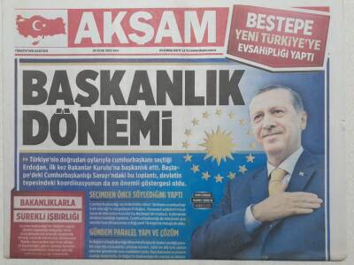 Akşam Gazetesi 25 Ocak 2015 - Başkanlık Dönemi GZ53049 - 1