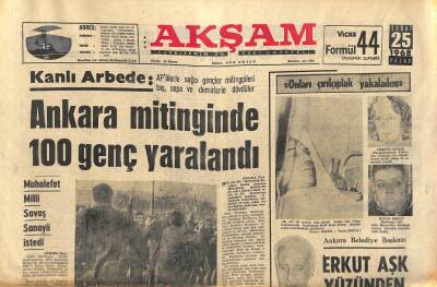Akşam Gazetesi 25 Şubat 1968 - Muhammed Ali Clay Okurken Bile Ağzımı Kapatamıyorum GZ119224 - 1