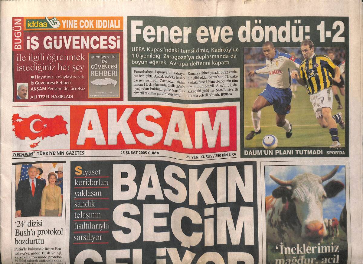 Akşam Gazetesi 25 Şubat 2005 - Sabancı , Çin'e Lider Marka Olarak Gidiyor - Daum'dan Veryansın GZ152938 - 1