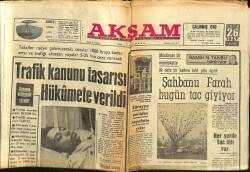 Akşam Gazetesi 26 Ekim 1967 - Trafik Kanunu Tasarısı Hükümete Verildi GZ60584 - 1