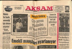 Akşam Gazetesi 26 Ekim 1968 - Atletlere Rekor Dayanmıyor GZ60543 - 2