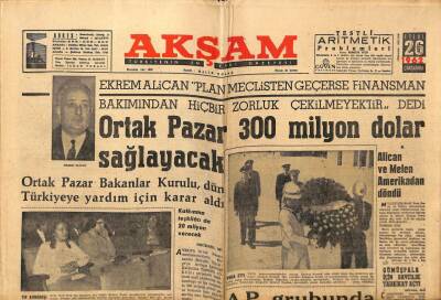 Akşam Gazetesi 26 Eylül 1962 - Şeyh Reşit İki Bin Kişi İle İltica Etti GZ66243 - 1