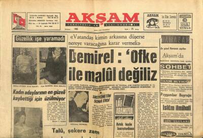 Akşam Gazetesi 26 Eylül 1973 - Samsun Sigarası Karaborsada Bile Bulunmazken... - Telefon Rehberi Alamıyanların PTT ye Başvurmaları Gerekiyor GZ93444 - 1