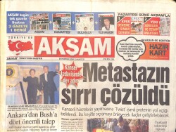 Akşam Gazetesi 26 Haziran 2004 - Necati Şaşmaz: Bizi Karalamaya Çalışıyorlar - Türkiye Avrupa'ya Ait GZ2954 - Gökçekoleksiyon