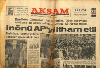 Akşam Gazetesi 26 Mart 1963 - Çengelköyde 750 Yıllık Çınar Bakıma Alındı GZ97690 - 1