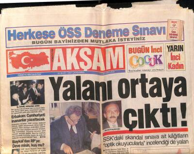 Akşam Gazetesi 26 Mart 1997 - Kartelin Son İzinsiz Büfeside Kaldırıldı - Demirel Orduyu Fazla Kaşımayın GZ123199 - 1