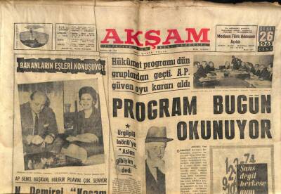 Akşam Gazetesi 26 Şubat 1965 - Yazar Çetin Altan Gazetesinden Ayrıldı GZ87807 - 1