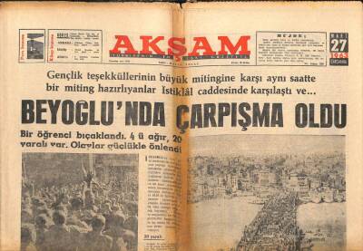 Akşam Gazetesi 27 Mart 1963 - Bayarın Tahliye Raporu Yeni Baştan Tetkik Edildi GZ102755 - 1